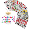 Custom Hot Sale Uv Dtf Cup Wrap Transfers Wholesale Waterproof Multiple 24 Oz 20oz Anime Stickers Uv Dtf Transfers