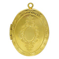 Raw Brass Oval Type 3 to 6 Patterned Photo Locket Blank Factory Provide Photo Frame Locket Pendant Necklace Hinge
