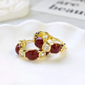 Ilona Factory Supply Wholesale 18K Gold Plated Hoop Earrings Women Fashionable Copper Jewelry Earring