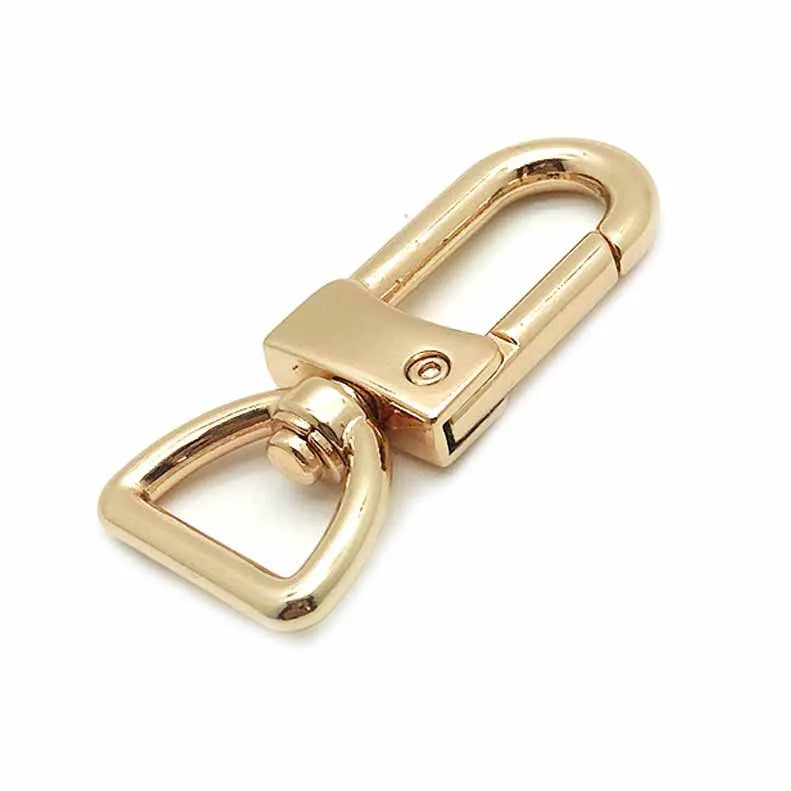 High-end Custom Alloy Bag Buckle Carbines Swivel Lobster Clasp Snap Hook Key Chain Ring Hardware Handbag Strap Hook Buckle