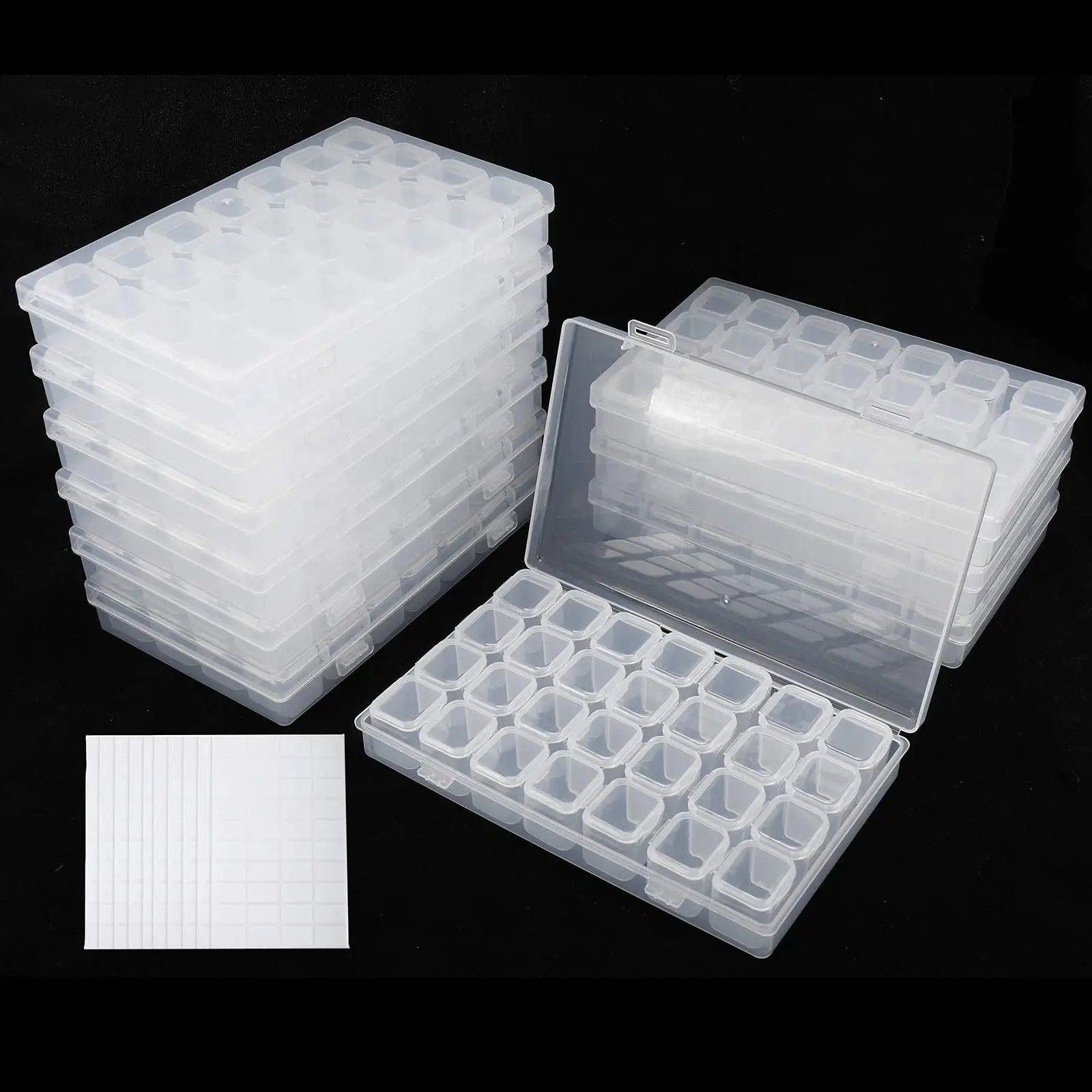 28 Slots Diamond Painting Boxes Plastic Organizer for 5D Diamond Painting Accessories Storage Containers