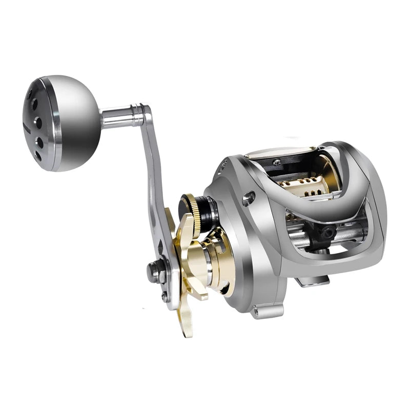 SAMOLLA Full Metal Body Bait Casting Reel 7.2:1 Speed Ratio Max Drag 15KG Long-Distance Casting Salt Water Fresh Water Fishing MegaBDM