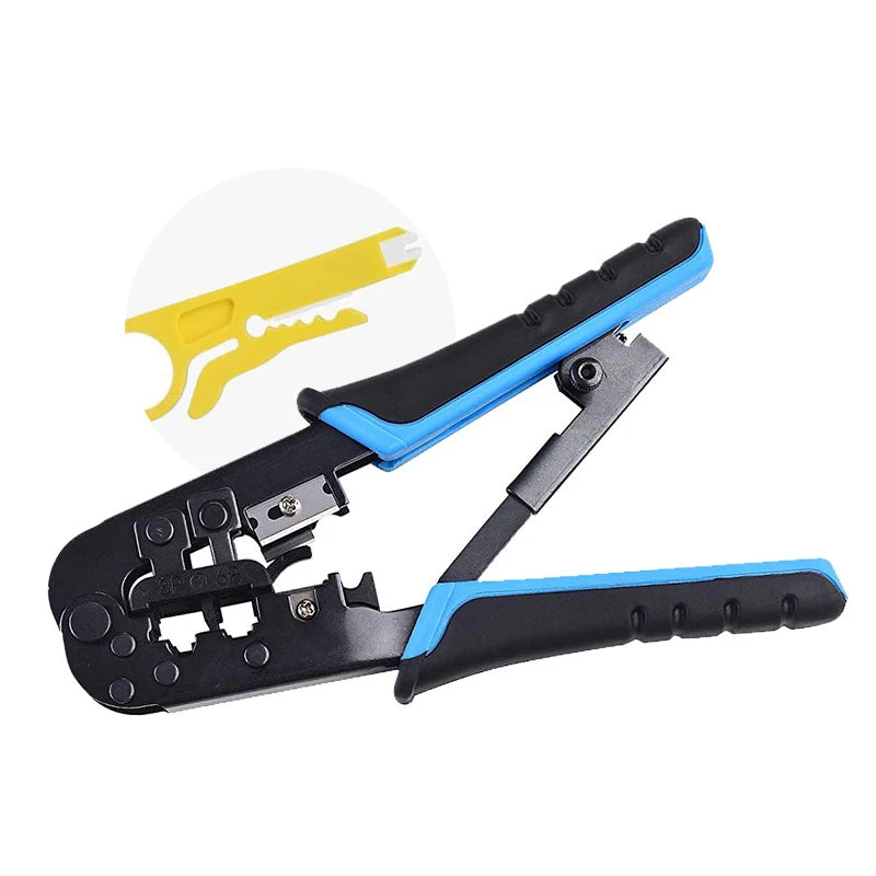 2025 New All in One Wire Crimping Plier Multifunctional Network Cable Cutter for 8P8C 6P6C 6P4C Cable Connectors