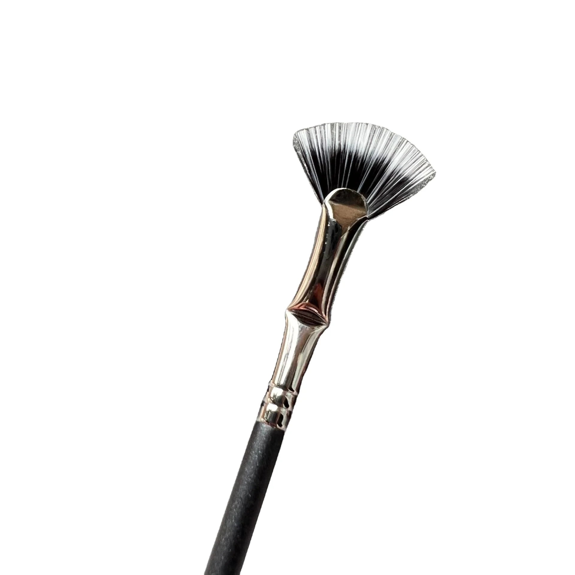 Private Label Pro Mini Small Cleaning Eyelash Fan Shaped Mascara Makeup Brush
