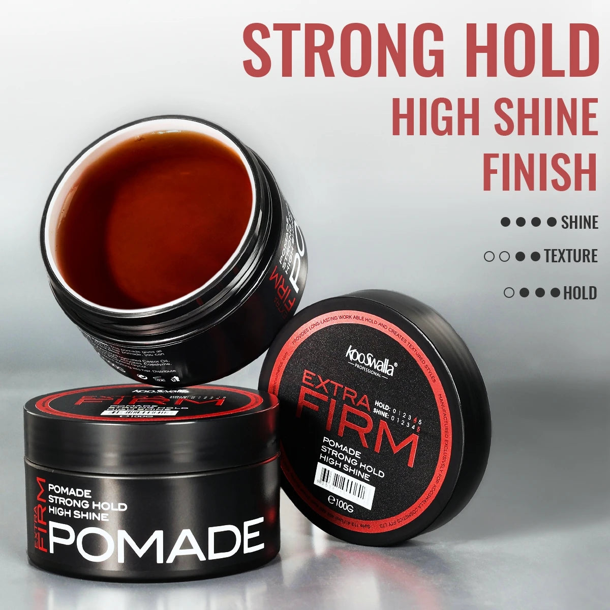 OEM Private Label Men Hair Pomade Strong Hold Hair Styling Products Custom Hair Wax Pomade