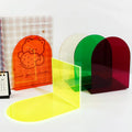 Popular L Shaped Acrylic Modern Multi-Functional Decorative Bookends Bookrack Creative Book Stand Desktop Organizer Colorful