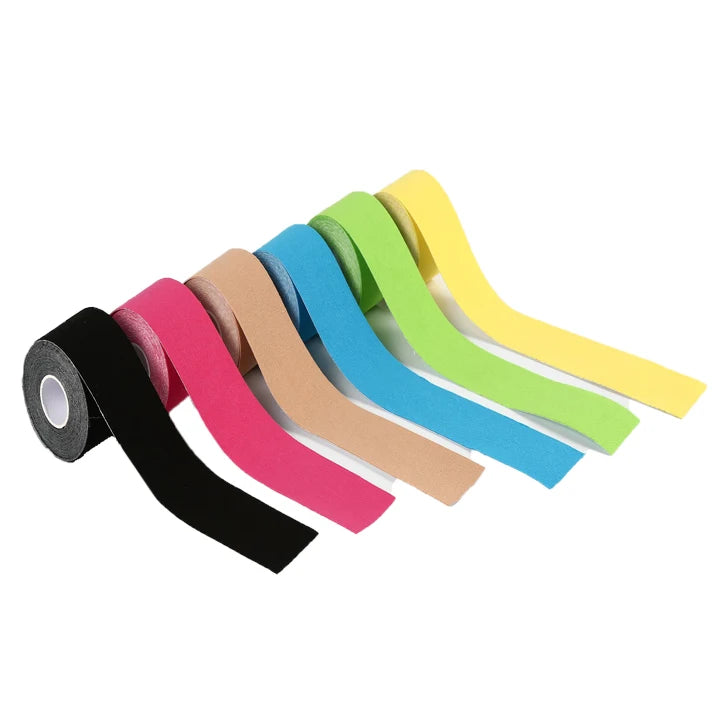 CE ISO Certified 5m Water Resistant Breathable Unisex Sports Elastic Kinesiology Tape Custom Logo Accepted 5cm Width Wraps