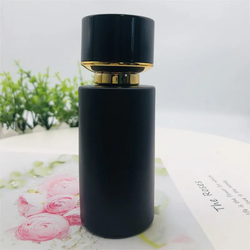 Empty 50ML Round Frosted Glass Perfume Bottle Luxury Glass Spray Bottle for Fragrance Oil