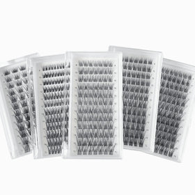 Vegan Synthetic Hair Private logo Wholesale DIY Lash Clusters Segmented Eyelash Extensions Diy Strip Lash Extension Kit