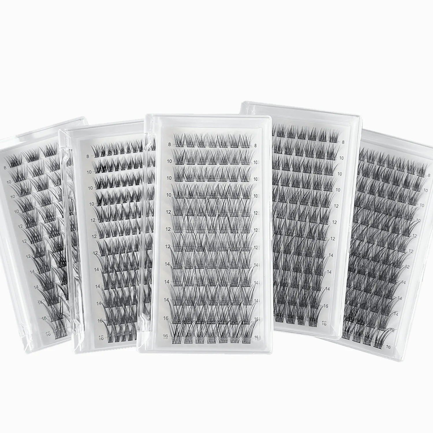 Vegan Synthetic Hair Private logo Wholesale DIY Lash Clusters Segmented Eyelash Extensions Diy Strip Lash Extension Kit