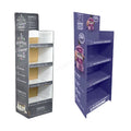 Full Color Printing Cardboard Floor Display Custom Made Promotion Paper Corrugated Floor Stand for Shampoo