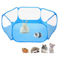 Breathable Transparent Pet Playpen Pop Open Small Animal Playpen Portable Yard Fence for Guinea Pig Rabbits Hamster
