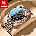 POEDAGAR 8168 New Fashion Men Watches Sport Business Waterproof Luminous Date 's Quartz Top Brand Luxury for Man