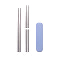 Custom Reusable Stainless Steel Chopsticks Travel Portable with Case Food Grade Korean Style