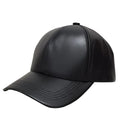 Adjustable Men Women Leather Baseball Cap logo Custom Snapback Winter Hats