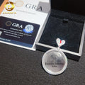 New Arrival Hip Hop Custom Circle 925 Silver Broken Heart Memory 925 Silver Moissanite Photo Pendant