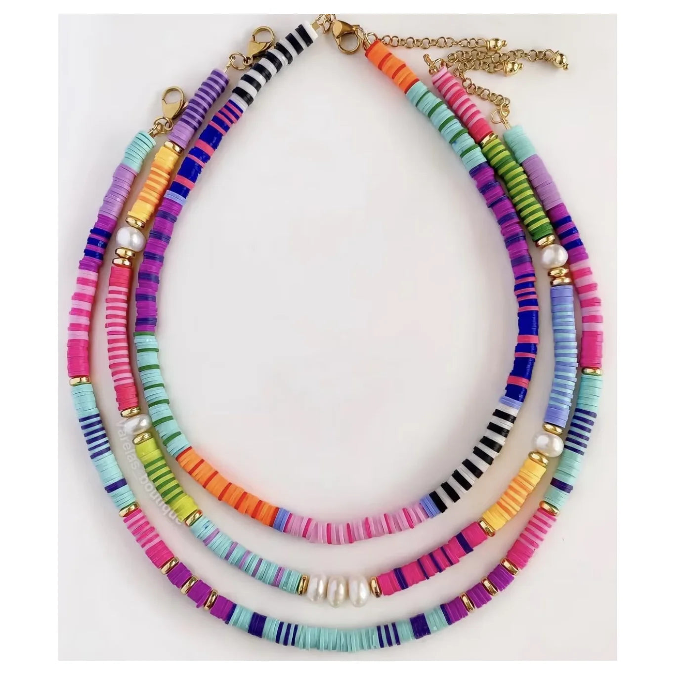 New Fashion Handmade Diy Bracelet Necklace Multicolor Beaded Necklace Pearl Necklace for Women