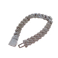 Moissanite Diamond Hiphop Style Jewelry Cuban Link Bracelet Arrival Hot 925 Silver New Christmas Gift for Men and Women 1 Piece