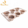 Nonstick 6 Cups Cake Mold Heavy Duty Carbon Steel Cupcake Mold Baking Pan Biscuit Tray Muffin Popover Pan Bakeware