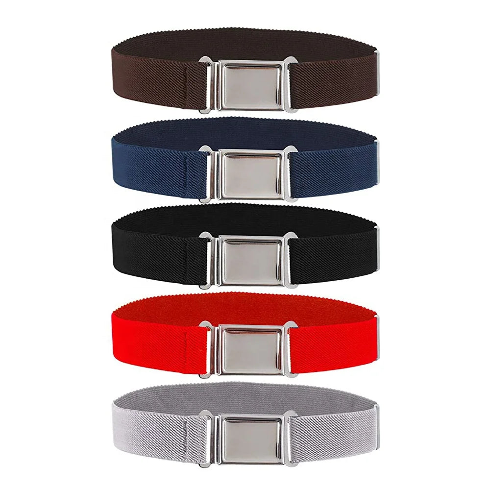 Kids Magnetic Belt Adjustable Fashion Belt With Magnetic Buckle for Boys and Girls