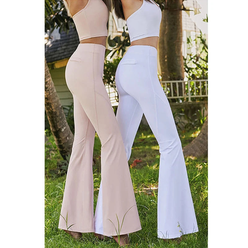 Workout Gym Sets for Women High Quality Activewear Fitness 2 Piece Yoga Halter Top and Flare Leggings Set Woman