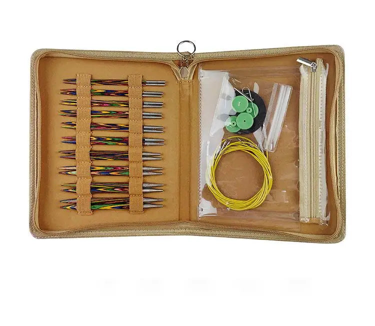 Charmkey 10 Pairs Colored Detachable Circular Sweater Needle Set for Sewing Machine with 10 Sizes