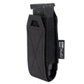 TOPTACPRO Laser Cutting 500D Cordura Nylon Tactical Magazine Pouch Single Mag Holster Single Magazine Pouch for 9mm Mag