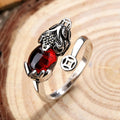 Buddhist Pixiu Ring Women Men Charms Creative Adjustable Ring Feng Shui Amulet Wealth Lucky Open Adjustable PiYao Ring