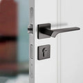 Factory Direct Sale European Style Luxury Zinc Alloy Mute Grey Door Pull Handle Bedroom Indoor Door Handles
