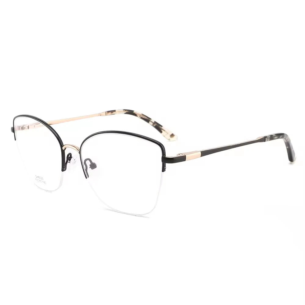 DH6625 Italian New Design Ladies Use Metal Half Frame Optical Glasses