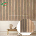 Modern Interior Wall New Design Wood Veneer Akupanel Acoustic Panel Wooden Slat Wall Perforated Fiber Acoustic Panel