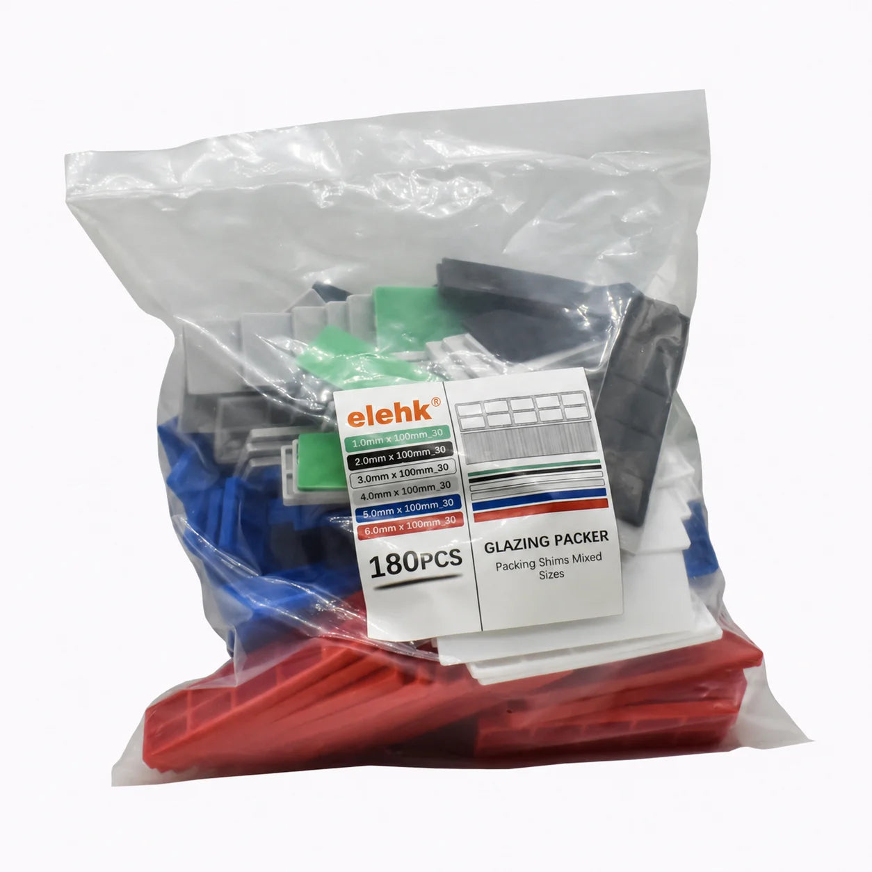 Elehk Consistent Quality Plastic Glazing Packers UK Flat Window Packers for Door Window Frame Installation Wholesale