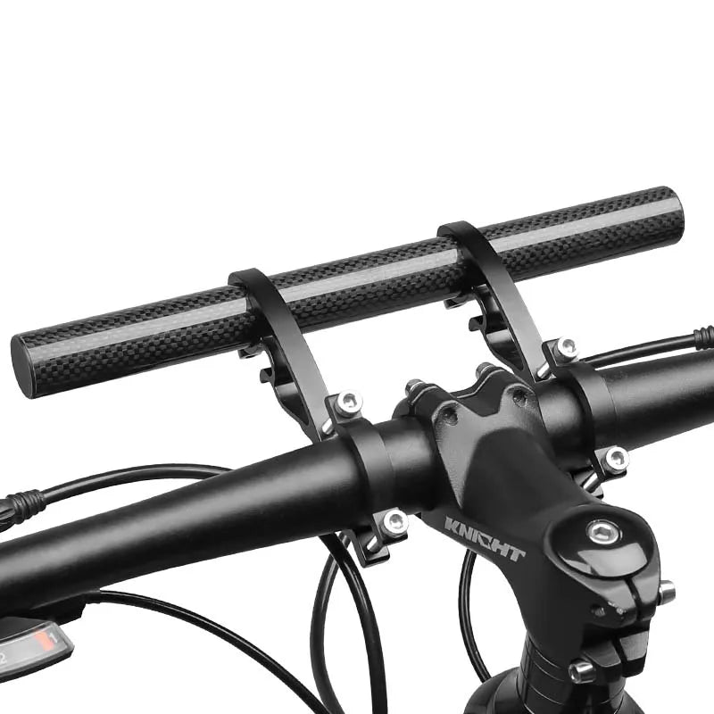 Carbon Fiber Aluminum Mountain Road Cycling Double Bracket Bike Extension Rack Bicycle Handlebar Extender