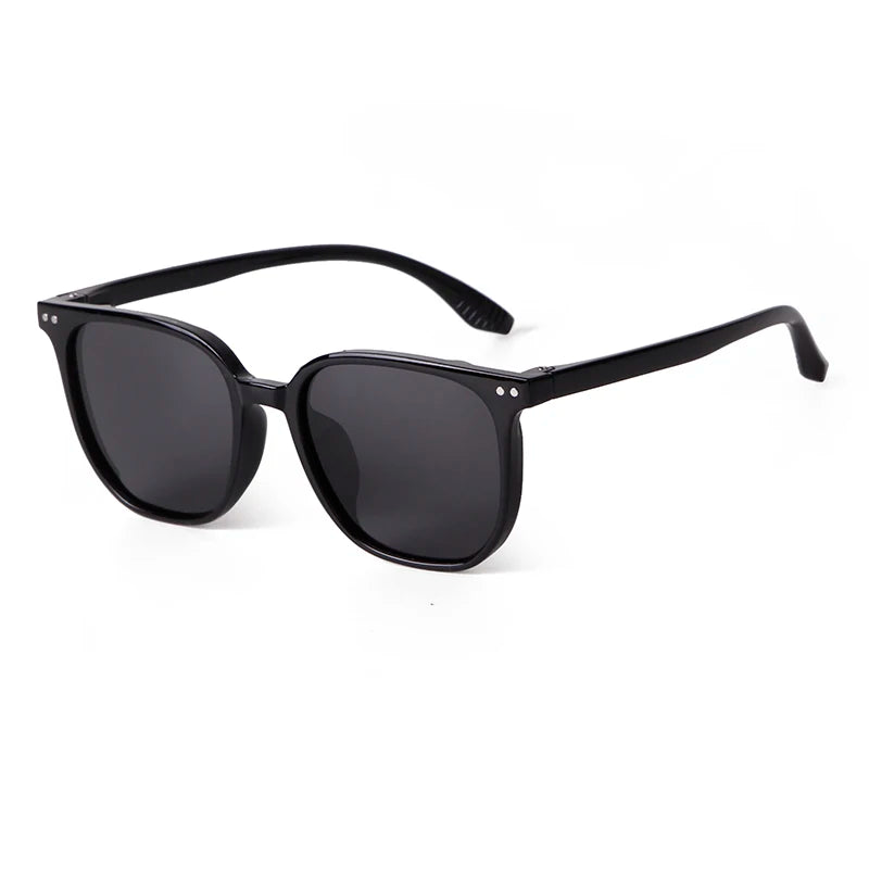STYZ9193 Classic Rivet Square Polarized Sunglasses Men Women Brand Designer Fashion Matte Frame Brown Driving Sun Glasses UV400