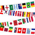 Football Game String Flag 32 Countries National Country Buntting Flag for 2022 Qatar Game