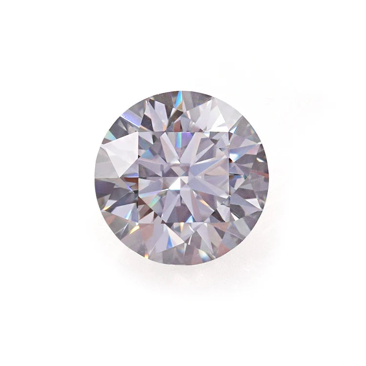 Synthetic Grey Moissanite GRA Certified VVS1 Stone Price 1 Carat Round Brilliant Cut Loose Moissanite Diamond