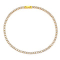 Hot Sale Instyle Zircon Jewellery Crystal Necklaces Stainless Steel Gold Plated Women Choker Necklace Bracelet Set