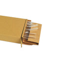 Wholesale 1.0 * 20CM Transparent High Borosilicate Glass Straw Set Beverage Bubble Tea Straws Milk Tea Straw