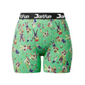 2026 Custom Logo Women's Fitness Breathable Quick Dry Spandex/Polyester Cartoon Pattern Boyshorts Boxers Sports Shorts
