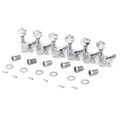 Chrome 6 in Line Sealed Guitar Tuning Pegs Keys Set for ST  Oval Button