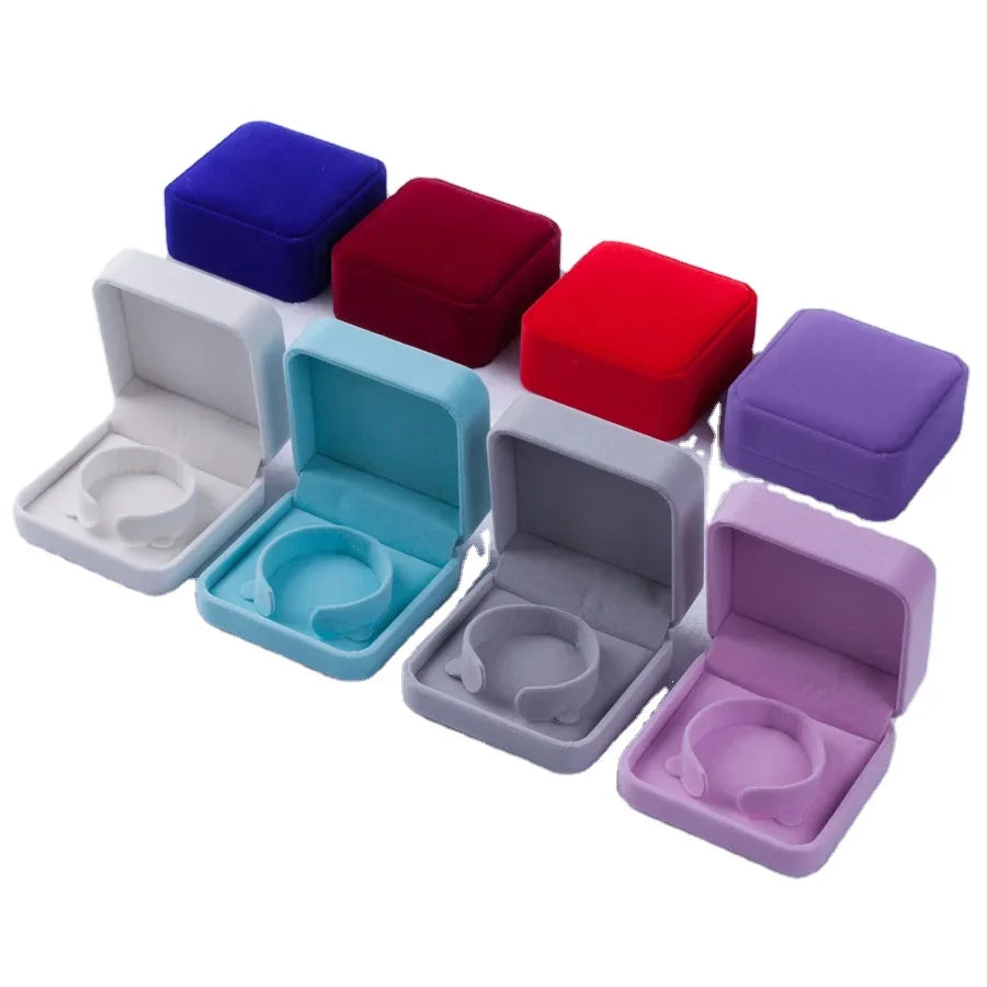 Luxury Flannelette Engagement Bracelet Gift Jewelry Packaging Box