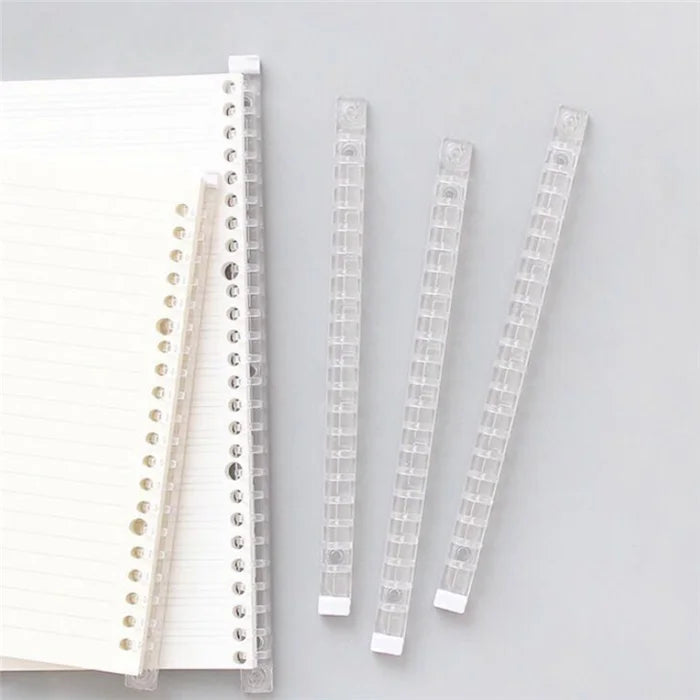 A5 Side Open Transparent Plastic Clip Binder with 20 Holes B5 with 26 Holes Stationery Folder Filing Product