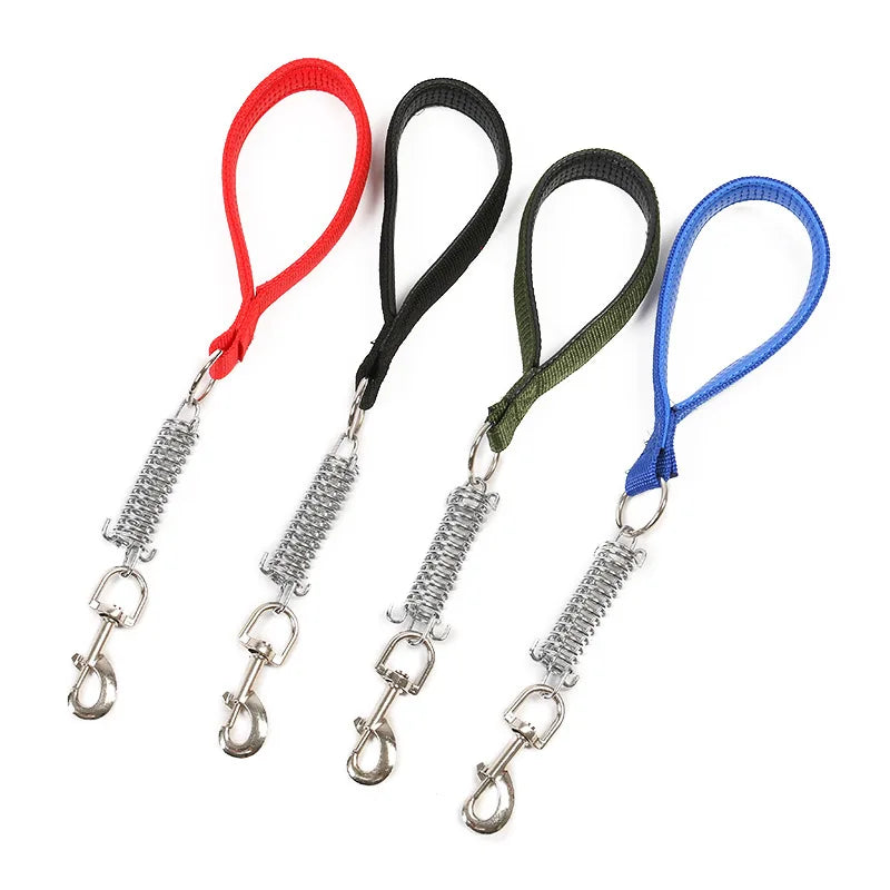 Strong Stocked Durable Pet Traction Rope Leash with Spiral Anchor Dog Leash Spring