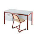 MDF Teacher Study Table Adult High School Desk and Chair Set for Sale
