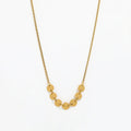 Joolim  18k Gold Plated Jewelry Wholesale Matte Gold Dot Pendant Necklace Vintage Stainless Steel Fashion Jewelry