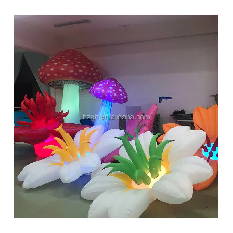 Sale Ceiling Inflatable Led Flower 2m Weather Resistant Easy Setup for Wedding Decoration Lighting