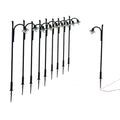 Metal HO Scale 3V Model Street Lamp for Building Train Pre-soldered Micro Litz for Toys Lighting