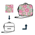 Designer Large Capacity Insulation Fabric Lunch Bag with Personalized Sublimation for Food Packing