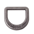 High Grade Handbag Hardware Factory Custom Engraved Name d Ring Lanyard d Buckle Handle for Leather Crafts