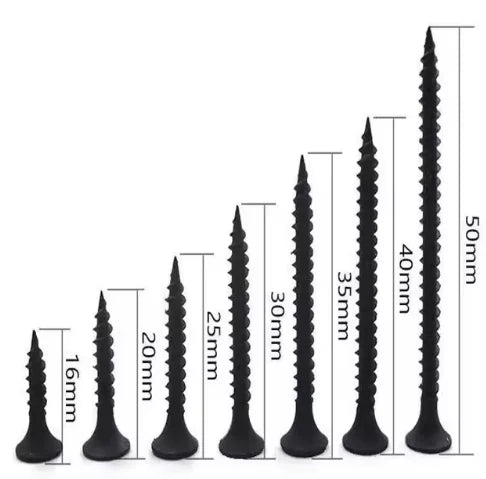 Gypsum Screw Carbon Steel C1022A Drywall Screw Black Grey Phosphated Drywall Screws